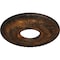 Ekena Millwork Hurley Ceiling Medallion (Fits Canopies up to 7 1/4"), 22 1/8"OD x 7 1/4"ID x 1 3/4"P, Rust CM26HURUS - alternate 2